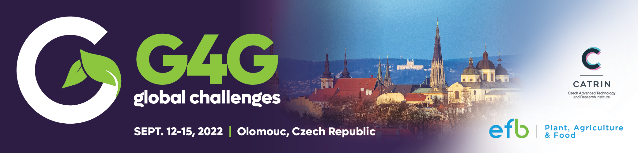 G4G Event banner - 12 - 15 September 2022. Olomouc - Czech Republic
