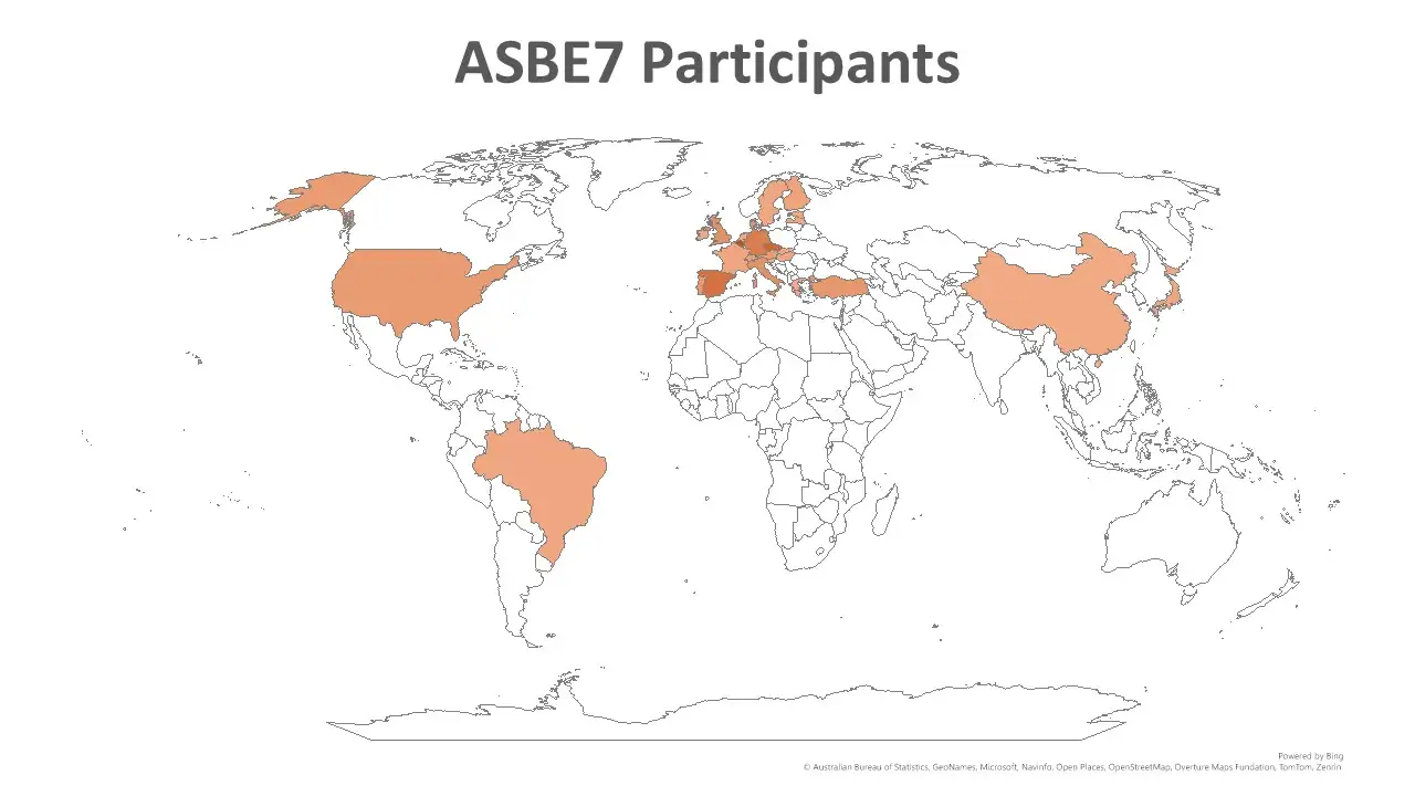 ASBE7 brought together 150 participants from 28 countries, creating a truly international event